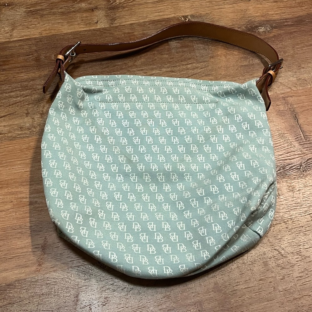 Dooney & Bourke Shoulder Bag in Light Blue and Brown